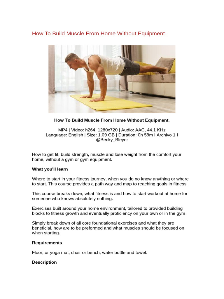 BODY BUILDING EXERCISE AT HOME WITHOUT EQUIPMENT PDF visual data 6