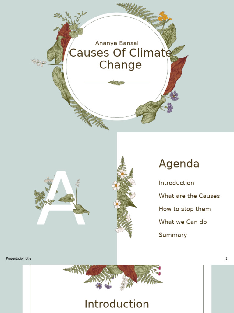 Key Causes of Climate Change Explained | PDF | Climate Change | Natural Gas