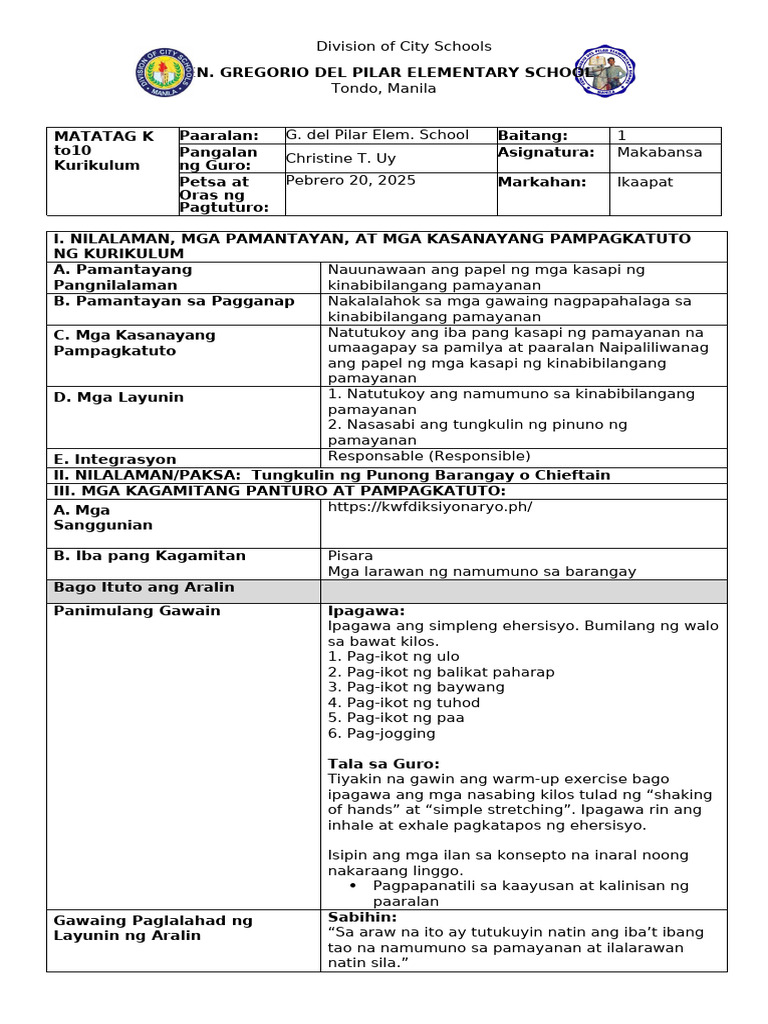 Lesson Plan in Reading | PDF