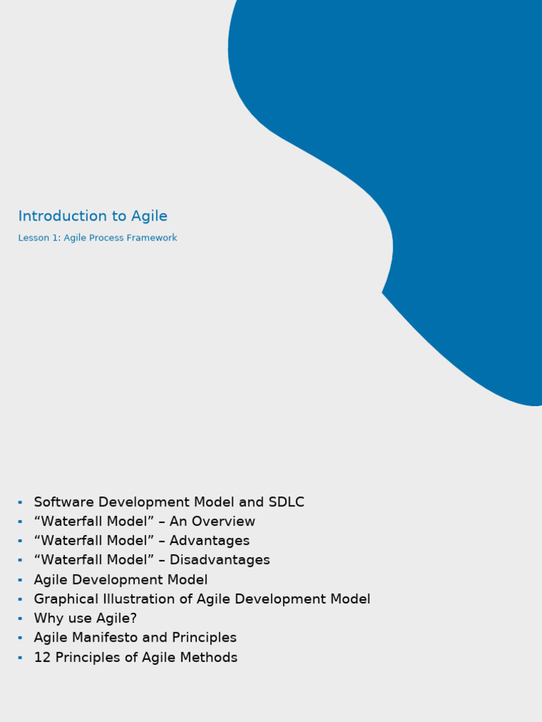 AgileforFresher Classbook Lesson01 | PDF | Software Development Process ...