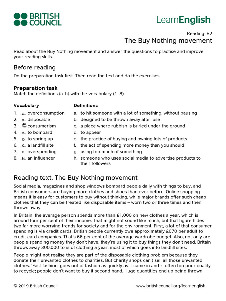 Understanding the Buy Nothing Movement | PDF | Economies