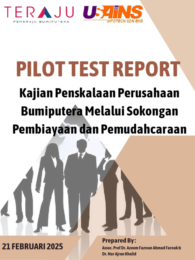 Teraju Pilot Test Report | PDF | Taxes | Business