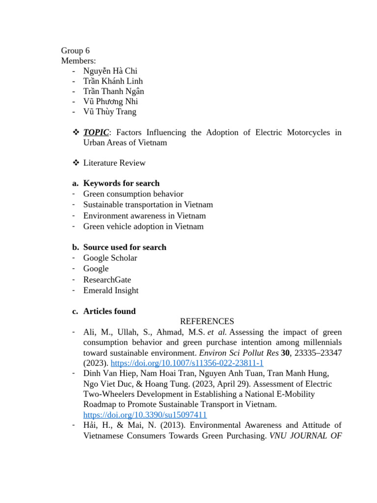 Behavioral Research Method - Group | PDF | Vietnam | Behavior