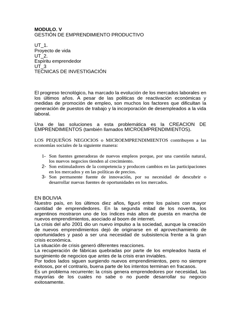 Claves para el Emprendimiento Exitoso | PDF | Iniciativa empresarial ...