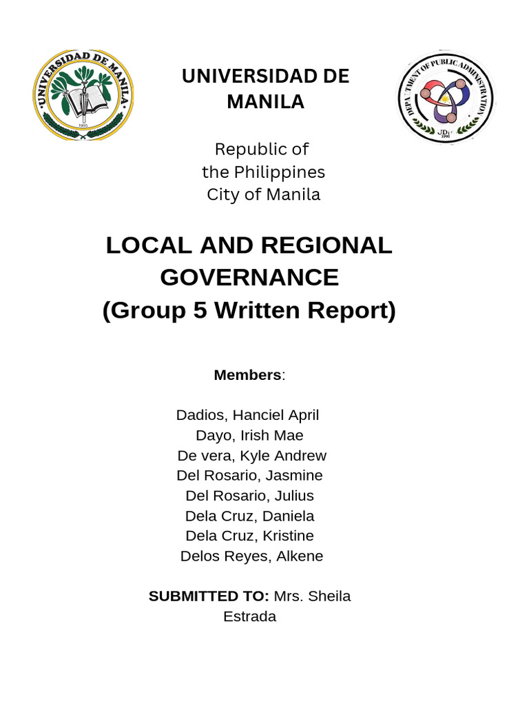 Local Governance in the Philippines | PDF | Decentralization | Government