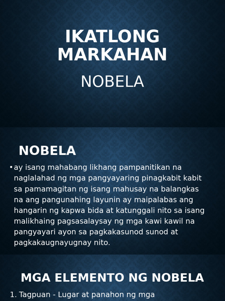 Quarter 3 Nobela Week4 | PDF