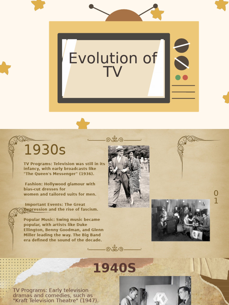 TV Evolution: Decades of Change | PDF | Rock Music | Popular Music