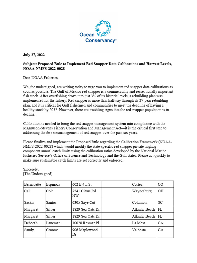 NOAA NMFS 2022 0028 0027 - Attachment - 1 | PDF | Marine Biology | Fish ...