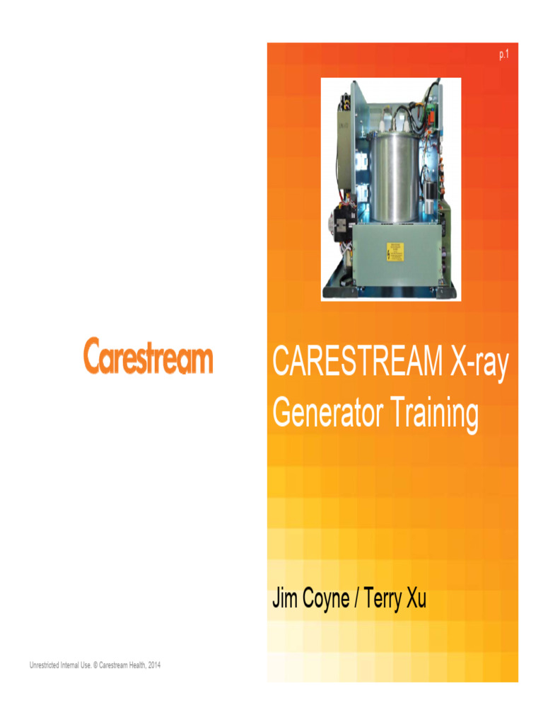 Carestream X-ray Generator Training | PDF | Power Inverter | Radiation