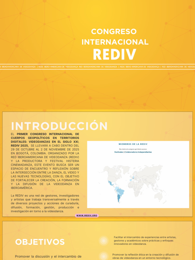 Congreso Internacional de Videodanza 2025 | PDF | Universidad | Bogotá