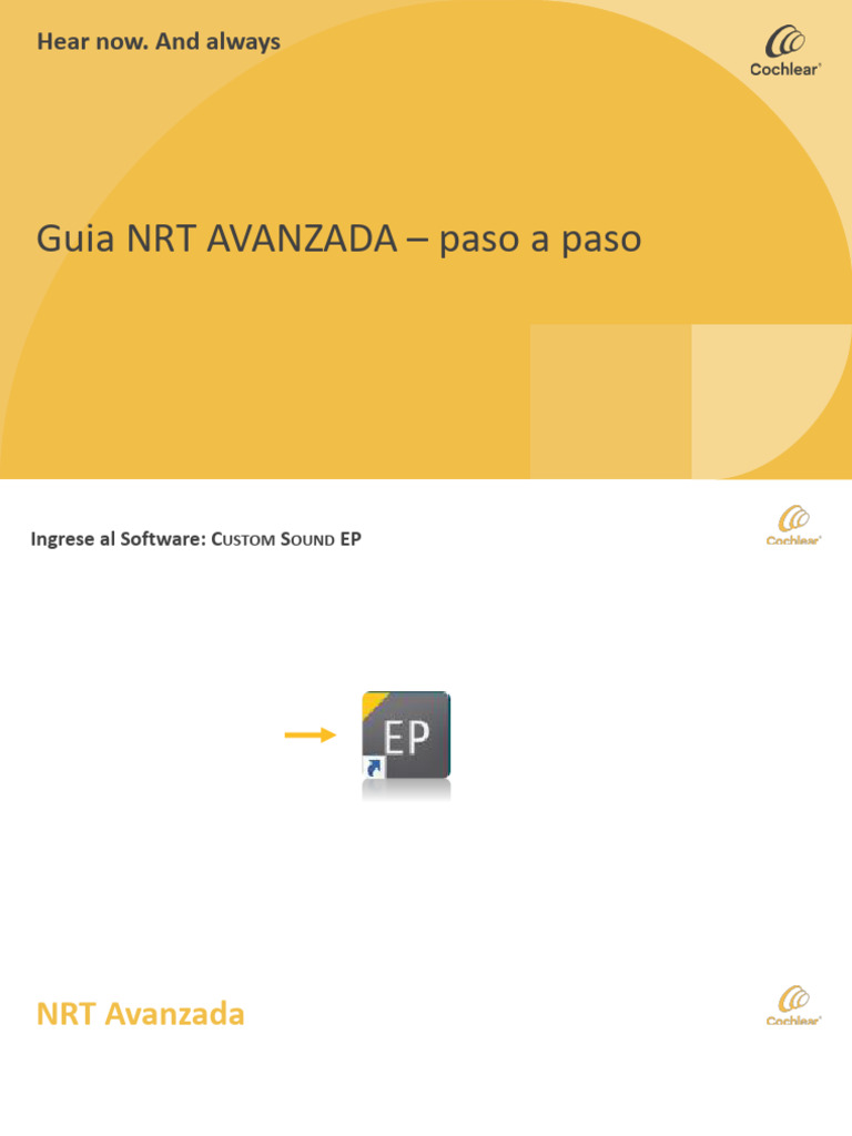 Guía Avanzada de NRT en Cochlear | PDF