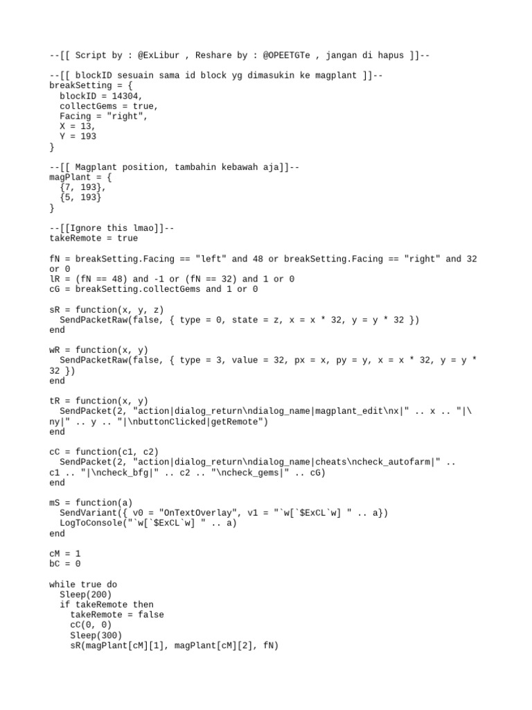 Magplant Automation Script Guide | PDF