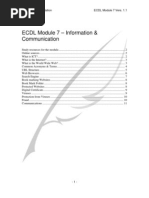 ECDL Module 7 Notes