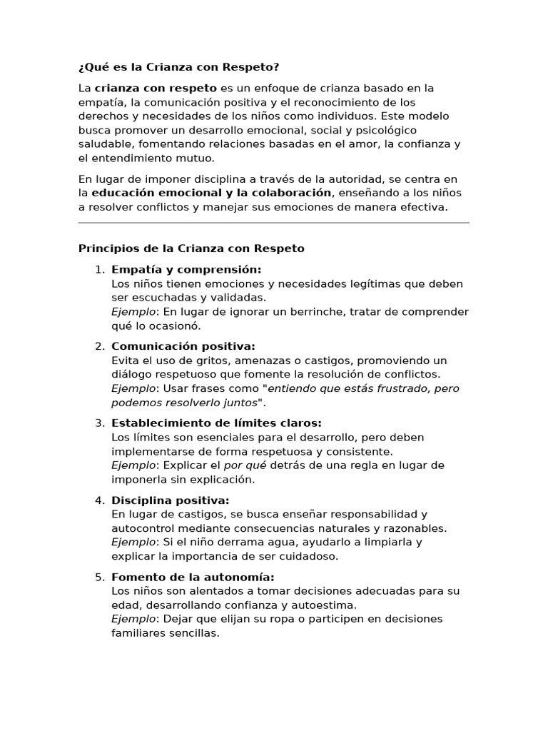 Crianza con Respeto: Empatía y Comunicación | PDF | Empatía | Las emociones