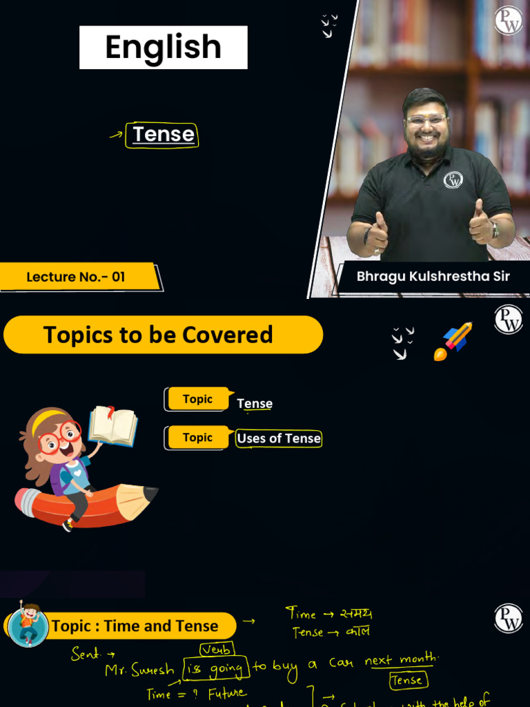 Tense 01 - Class Notes | PDF