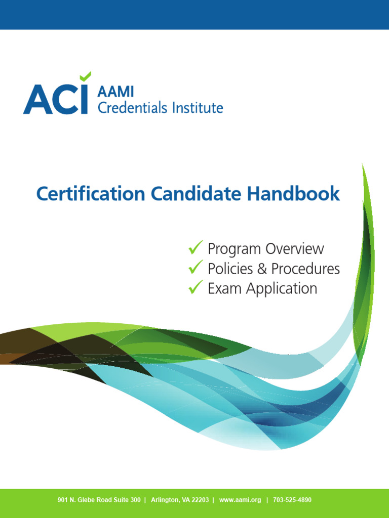Certification Candidate Handbook 2023 | PDF | Medical Device
