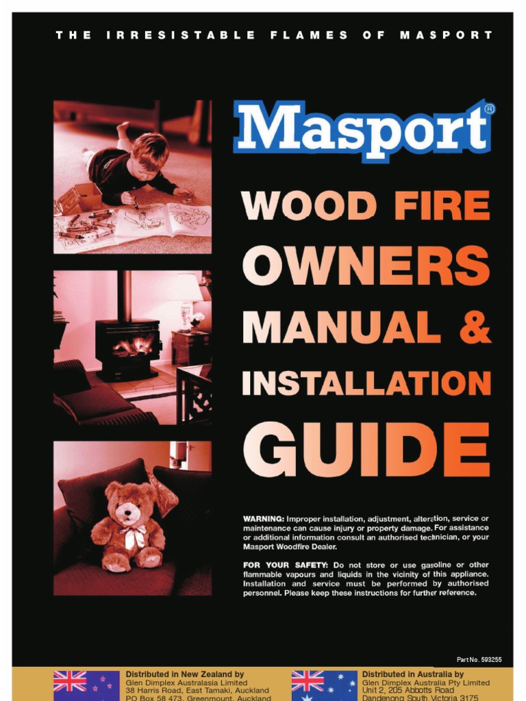 Masport Wood Fire User u0026 Installation Manual | PDF | Chimney | Door