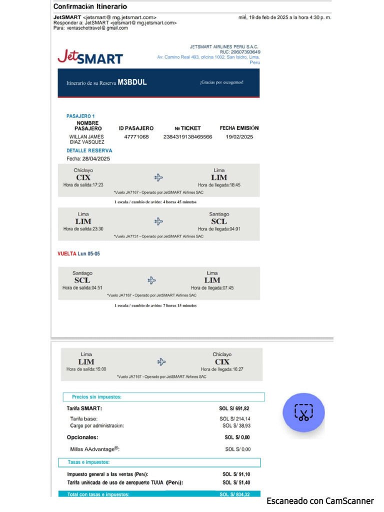 Itinerario Willan | PDF