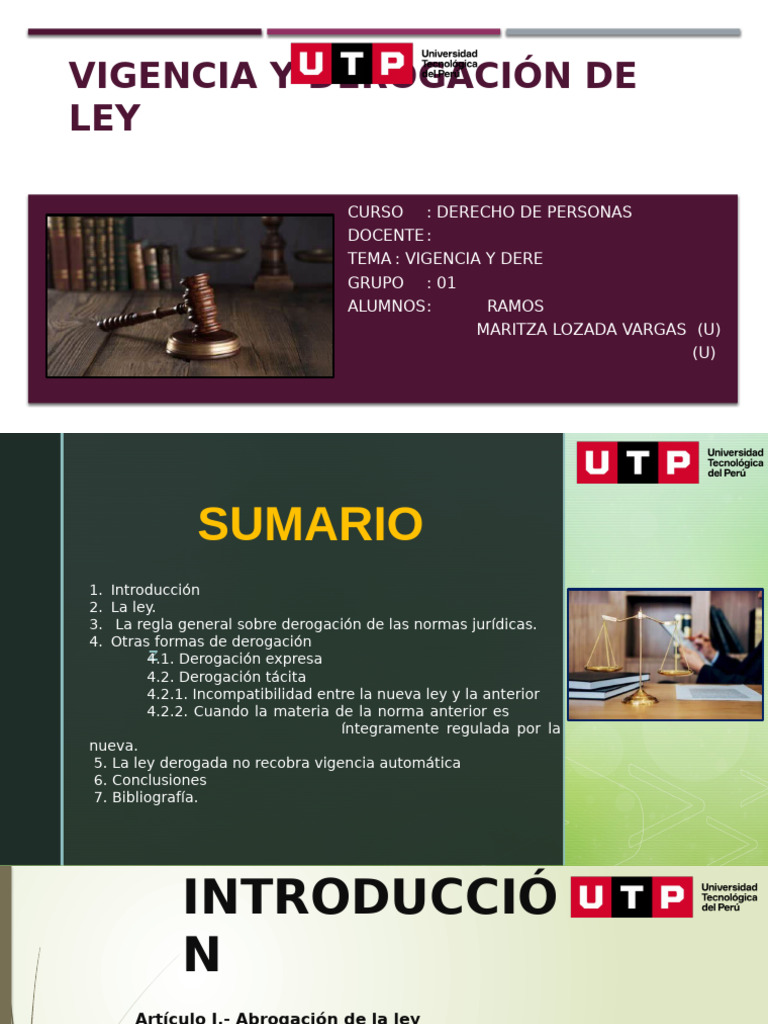 Derogación de Leyes: Conceptos Clave | PDF | Documentos legales | Gobierno