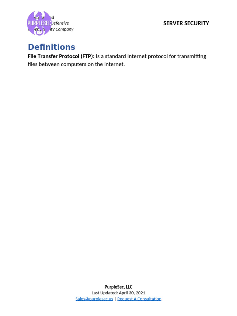 Server Security Policy Overview | PDF | Security | Computer Security