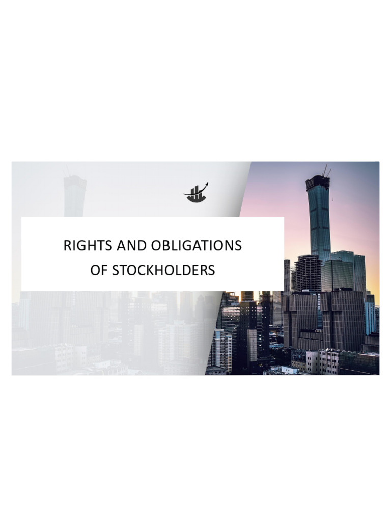 Stockholders' Rights and Obligations Guide | PDF | Proxy Voting | Dividend