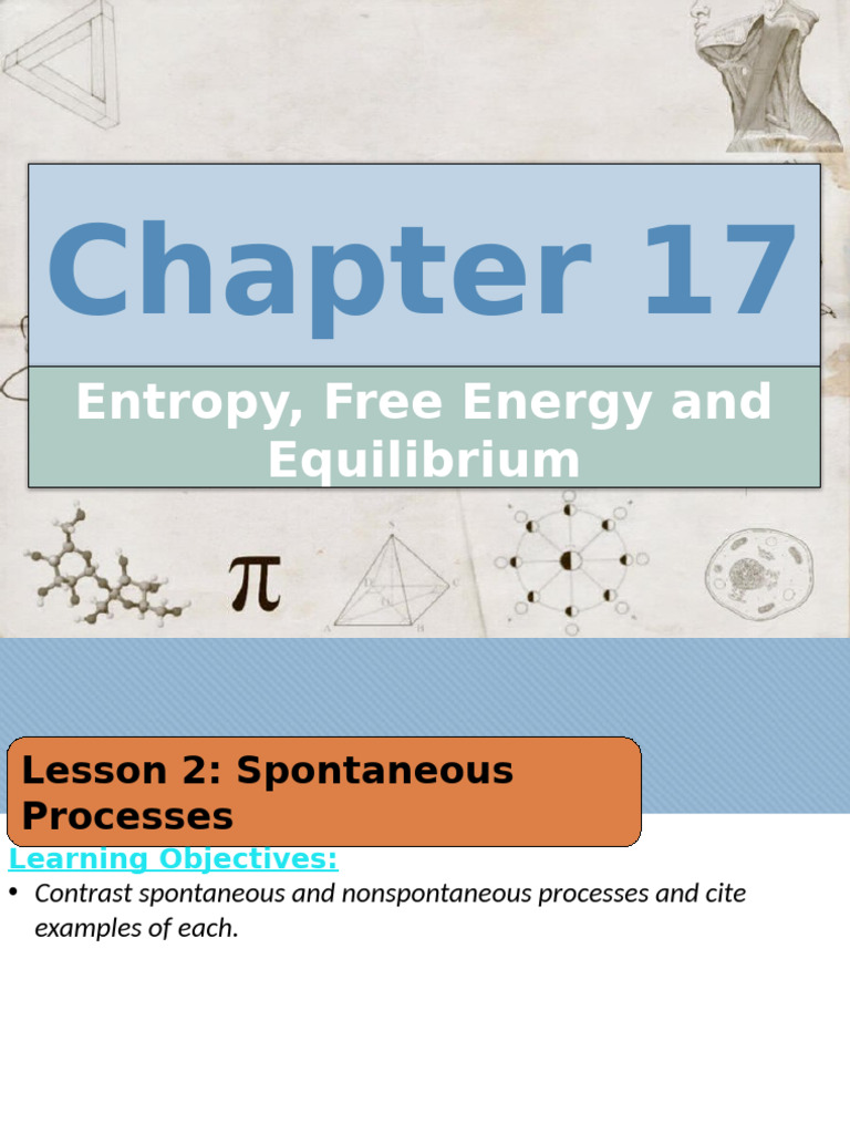 Chapter 17 Entropy, Free Energy and Equilibrium | PDF | Gibbs Free ...