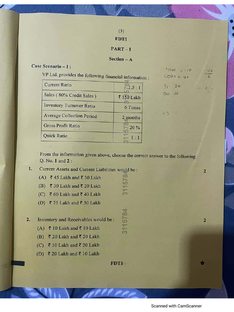 CA Inter FM SM QP Jan 2025 Exam Castudynotes Com | PDF