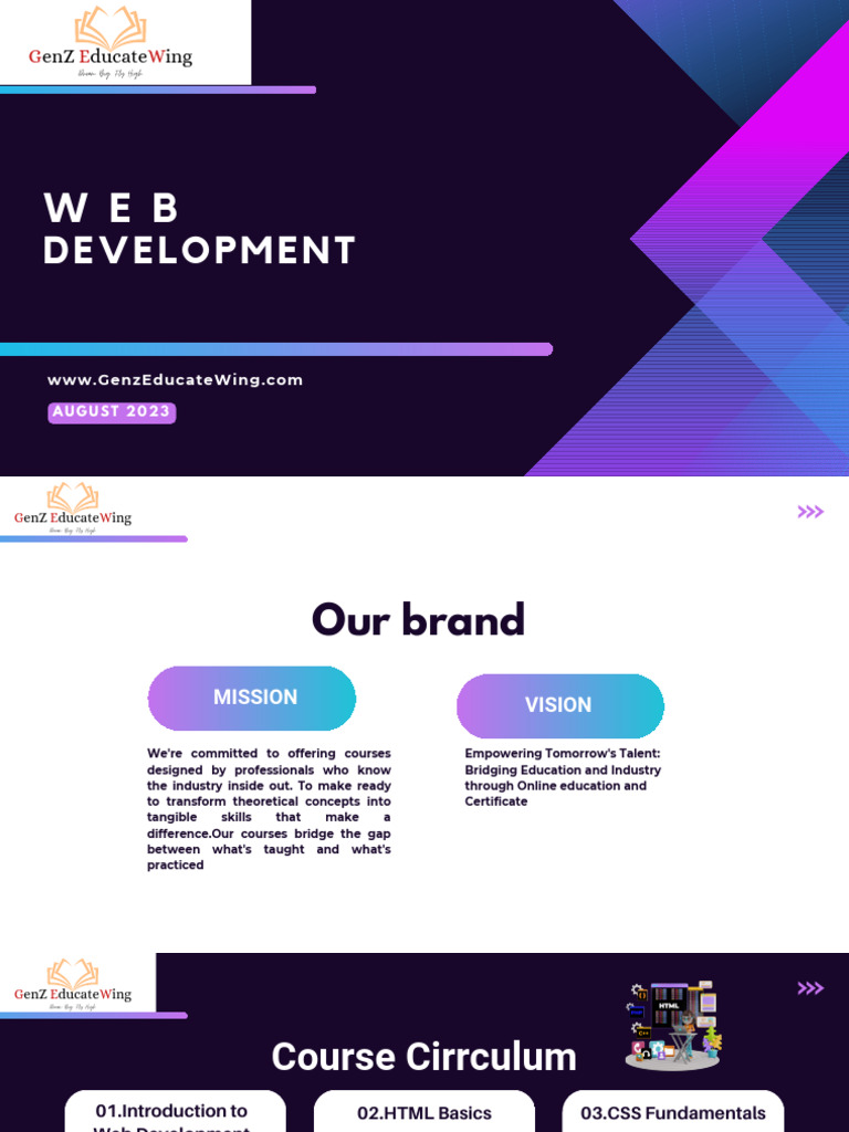 Web Development Course Curriculum | PDF | J Query | Bootstrap (Front ...