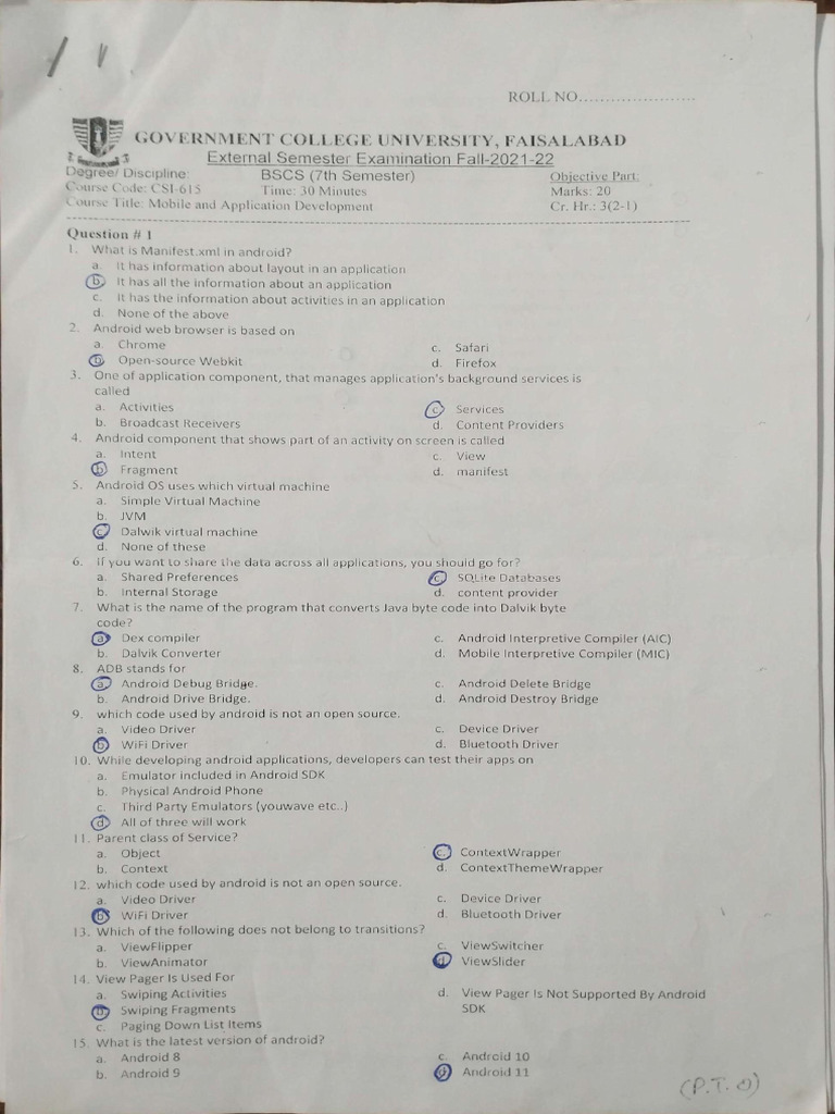 7th Semester | PDF
