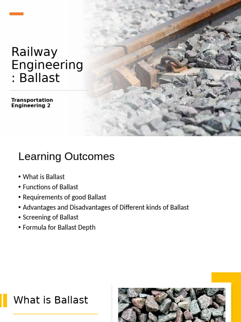 Ballast Specifications in Railway Engineering | PDF