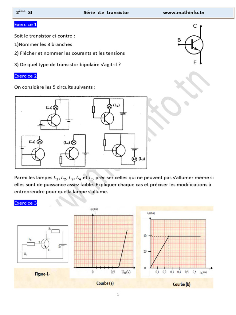 Compte rendu TP sur transistor bipolaire | PDF | Transistor bipolaire ...