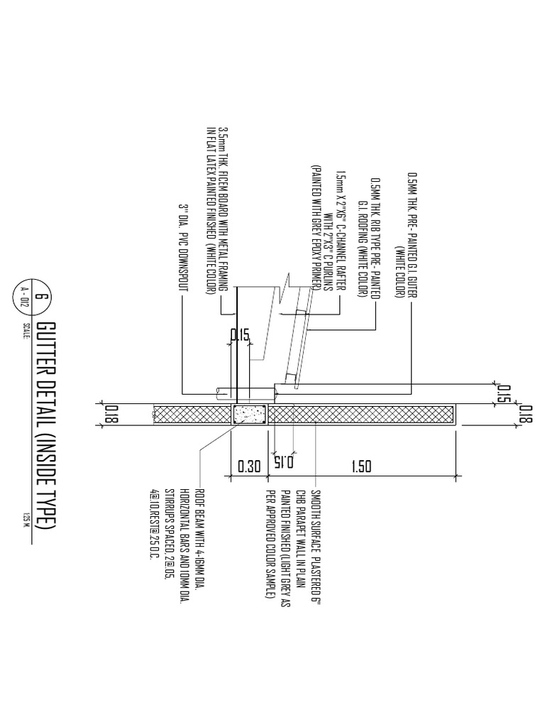 Roof Beam and Gutter Specifications | PDF