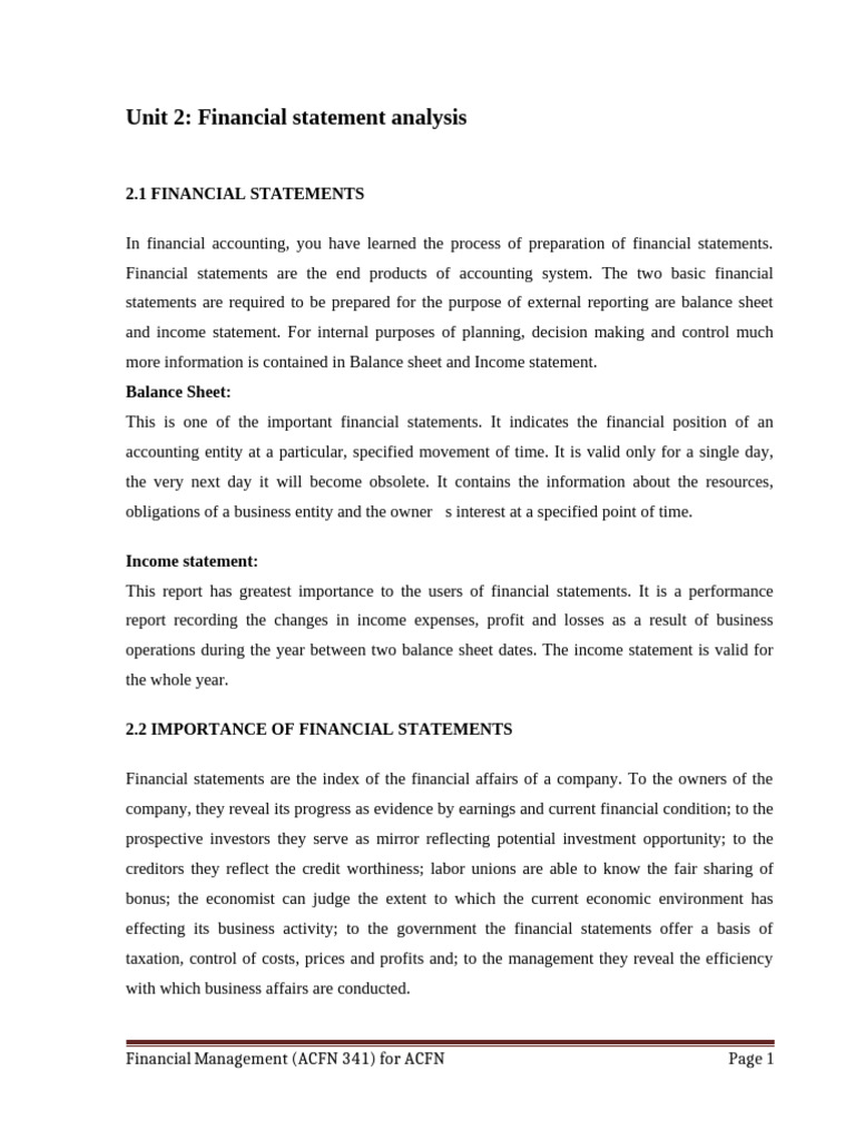 Financial Statement Analysis Overview | PDF | Price–Earnings Ratio | Debt