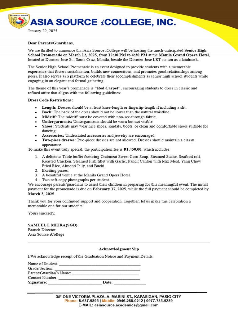 SENIORS' NIGHT_LETTER | PDF | Foods | Cuisine