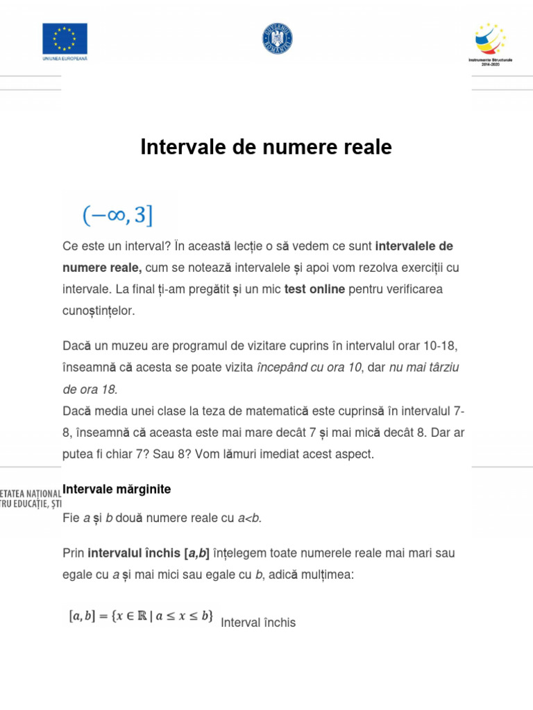 Fisa_de__lucru__Intervale_de_numere_reale | PDF