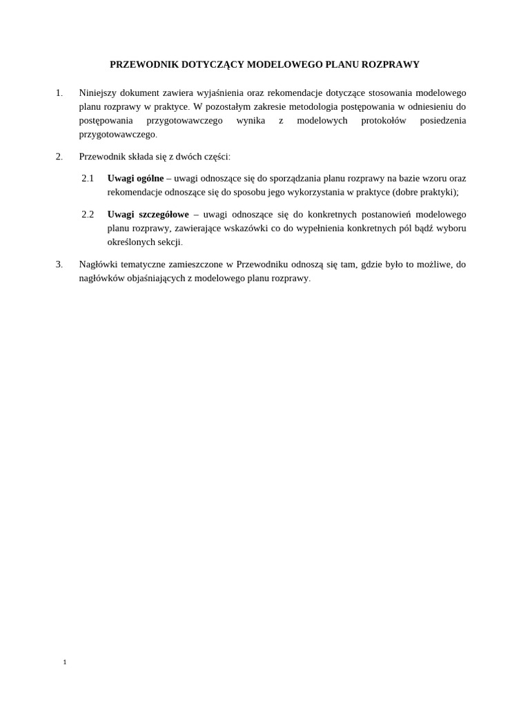 Przewodnik Do Modelowego Planu Rozprawy | PDF