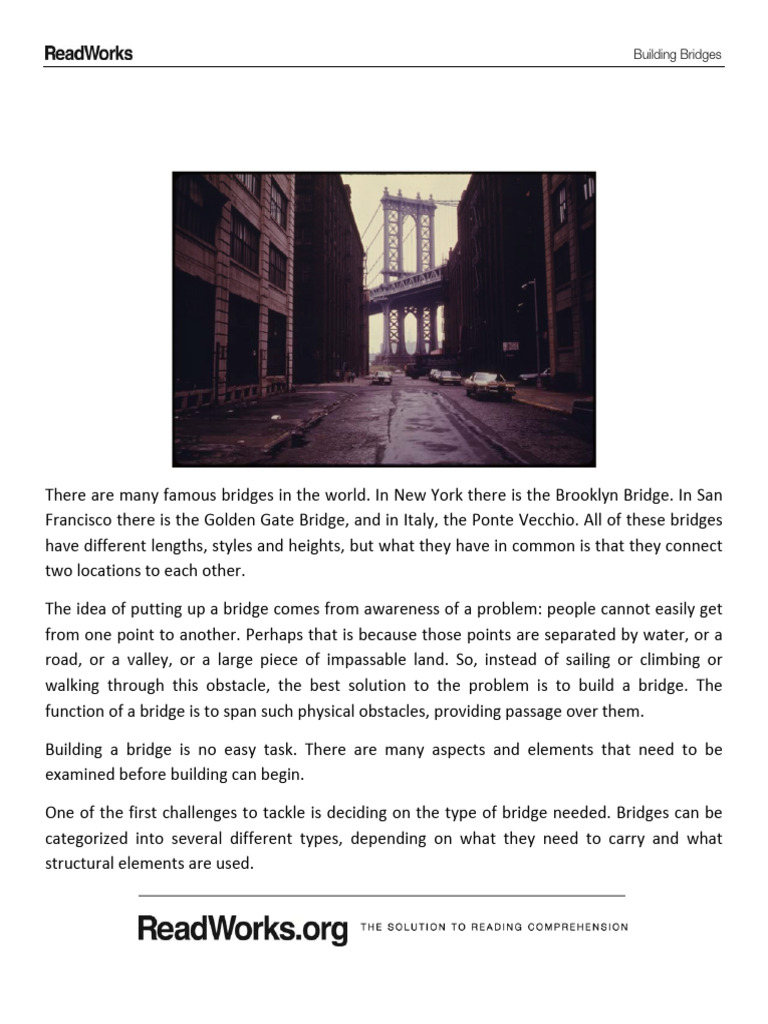 1050 Building Bridges | PDF | Bridge | Civil Engineering
