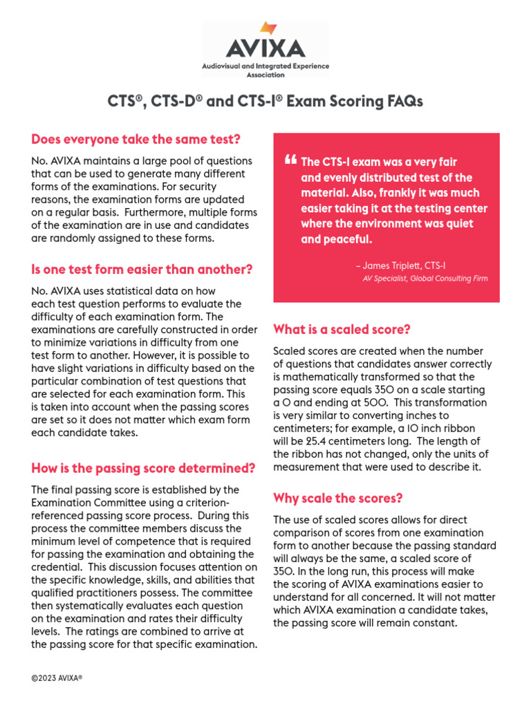 CTS Certification | PDF | Evaluation Methods