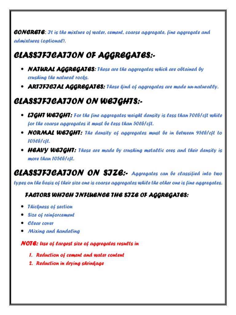 Aggregates Pdf