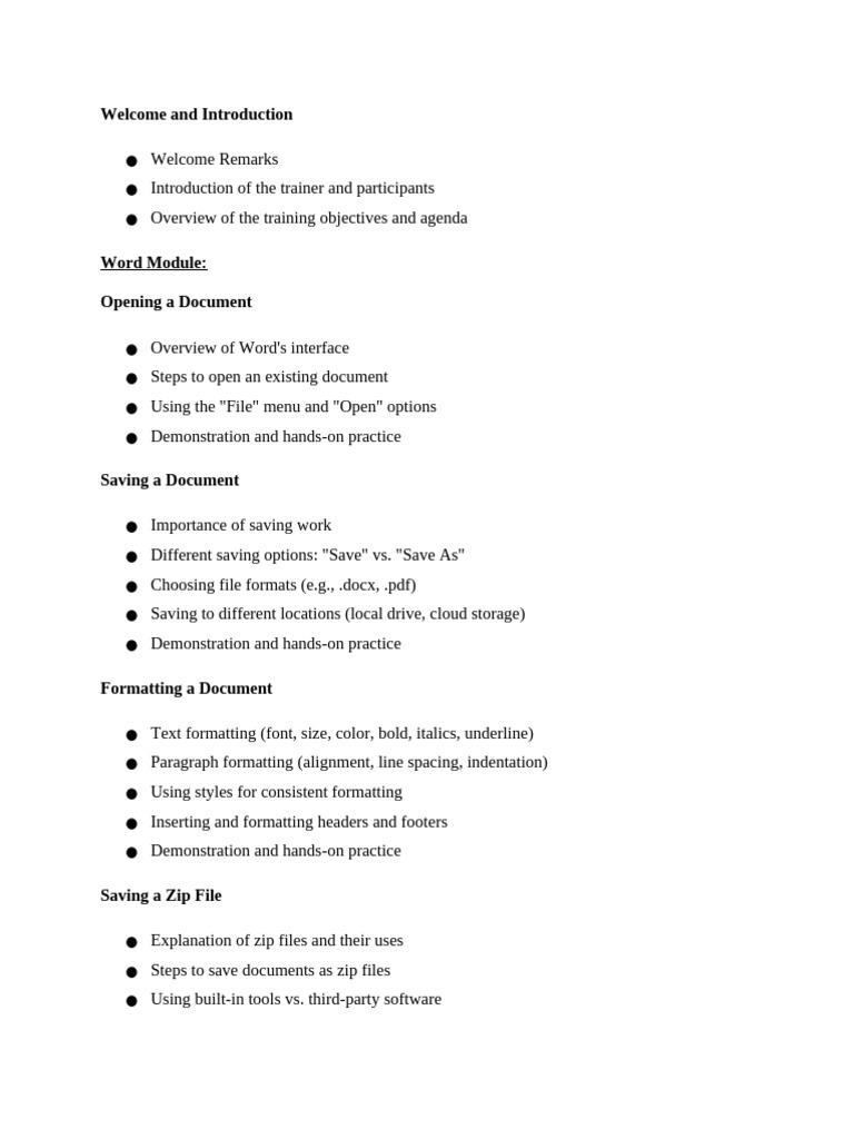 Basic Excel Training Overview 2019 | PDF | Microsoft Excel | Zip (File ...