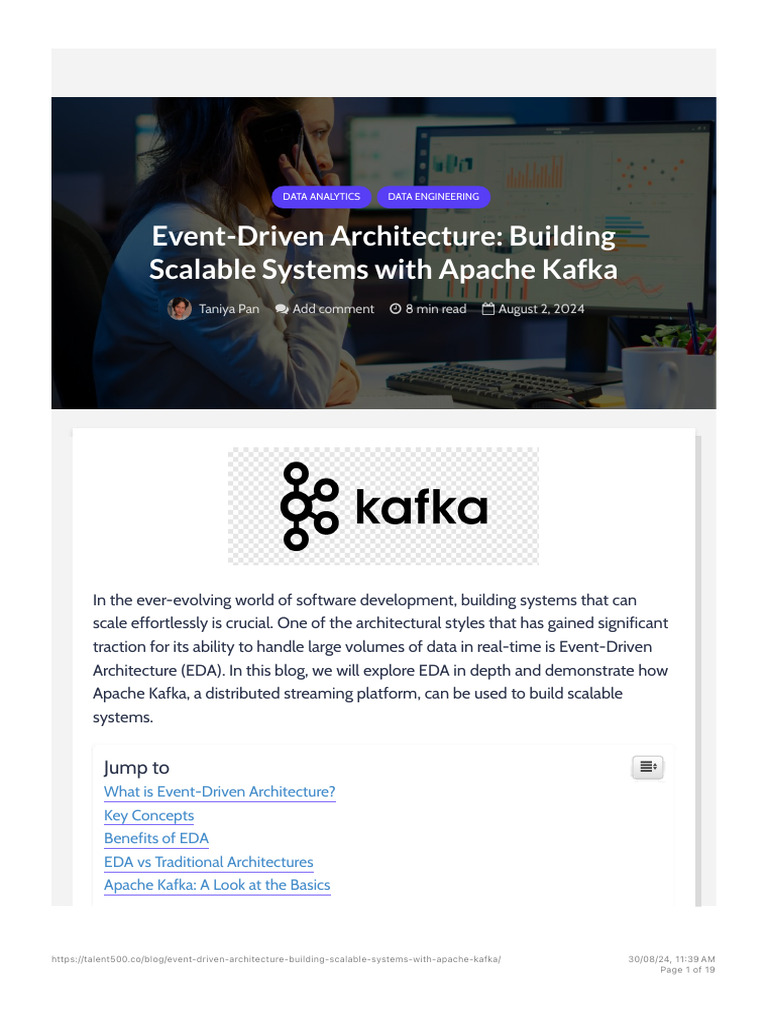 Scalable Systems with Kafka EDA | PDF | Software Engineering ...