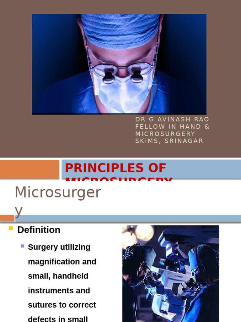Principlesofmicrosurgery 201005170126 | PDF | Blood Vessel | Vein