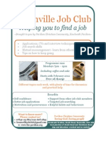 Job Club Flyer A4 Poster Map