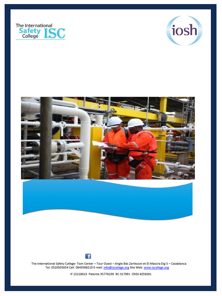 Formation IOSH Managing Safely en Français | PDF | Sécurité