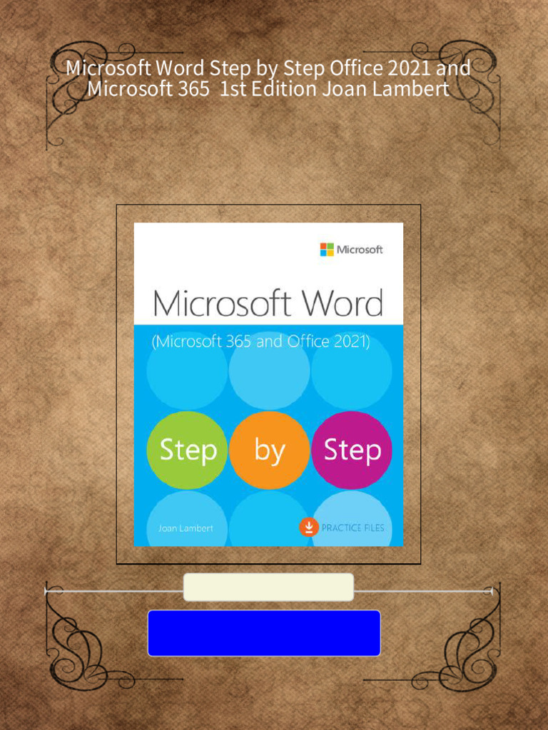Buy ebook microsoft word step by step office 2021 and microsoft 365 1st