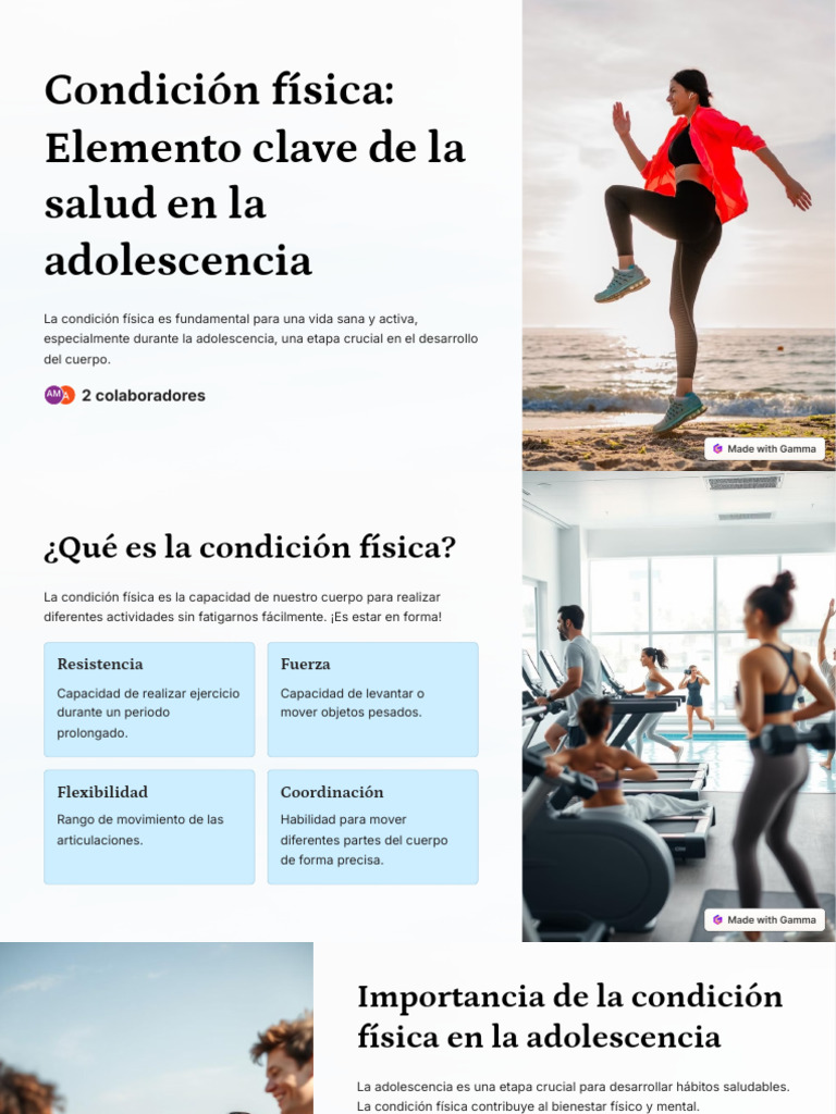 Condicion Fisica Elemento Clave de La Salud en La Adolescencia (1 ...