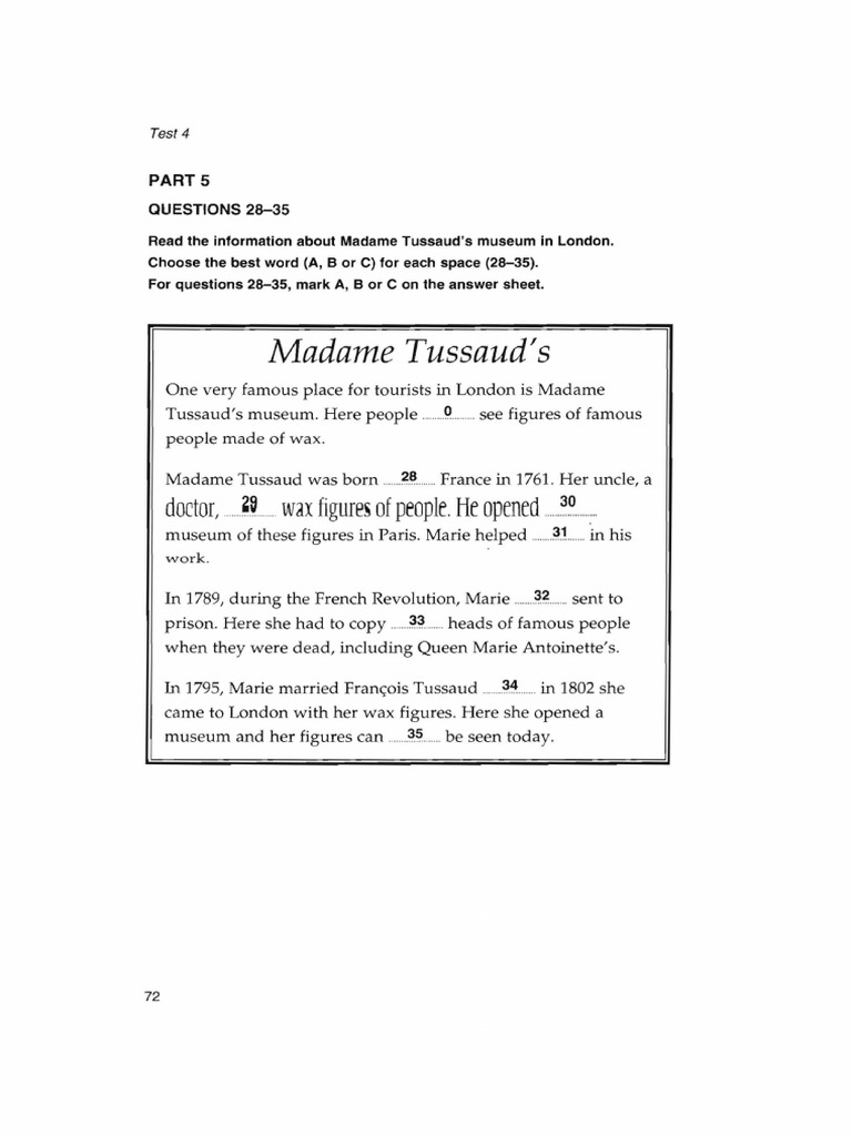W13 CL Madame Tussaud - S | PDF