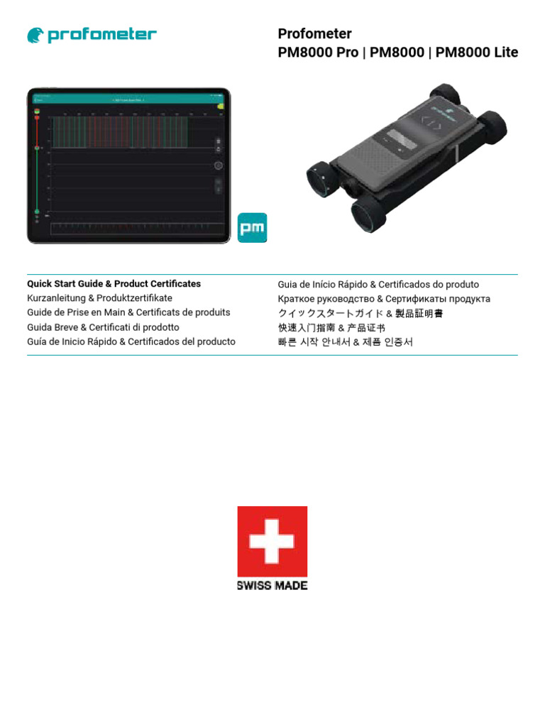pm8000 Profometer Quick Start IT | PDF