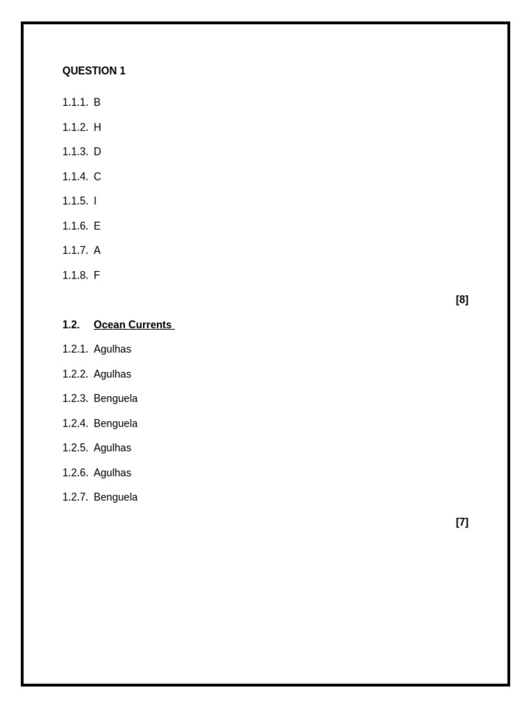 Grade 11 p1 Memo Final Paper | PDF | Landslide | Erosion