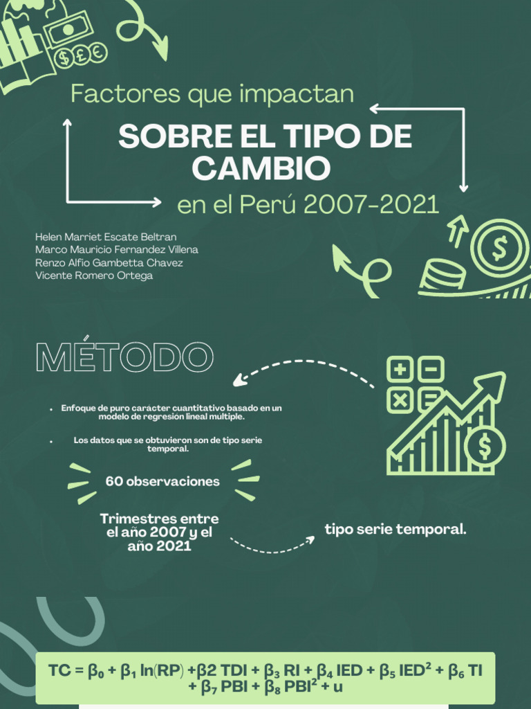 Factores del Tipo de Cambio en Perú 2007-2021 | PDF | Tipo de cambio ...